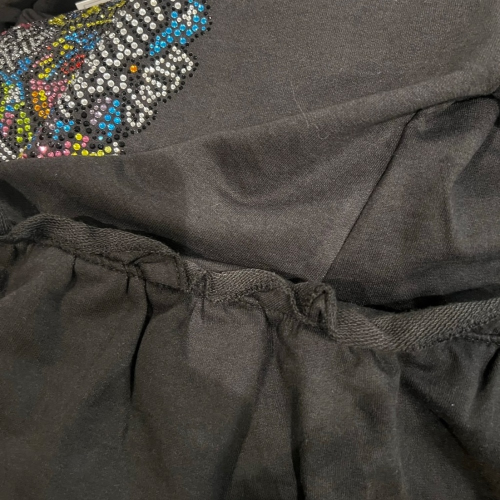 Rhinestone Ruffle Hoodie - Picture 2 of 3